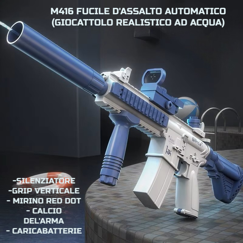M416 FUCILE D'ASSALTO AUTOMATICO (GIOCATTOLO REALISTO AD ACQUA)